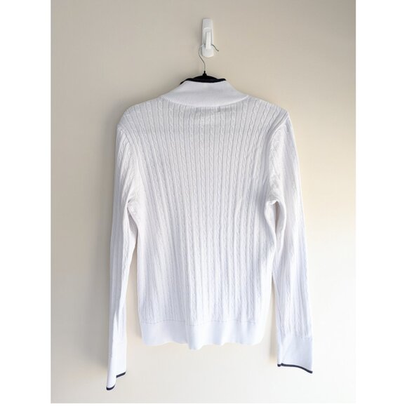 Vintage Lauren Ralph Lauren Ribbed full zip Sweater - Picture 3 of 7